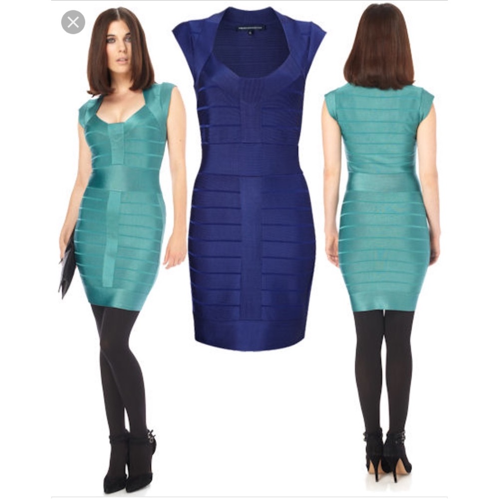 French Connection Blue Bondage Dress